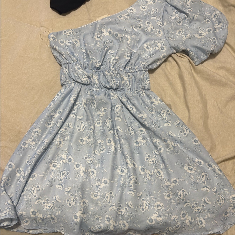 Altar'd State Light Blue Floral Dress